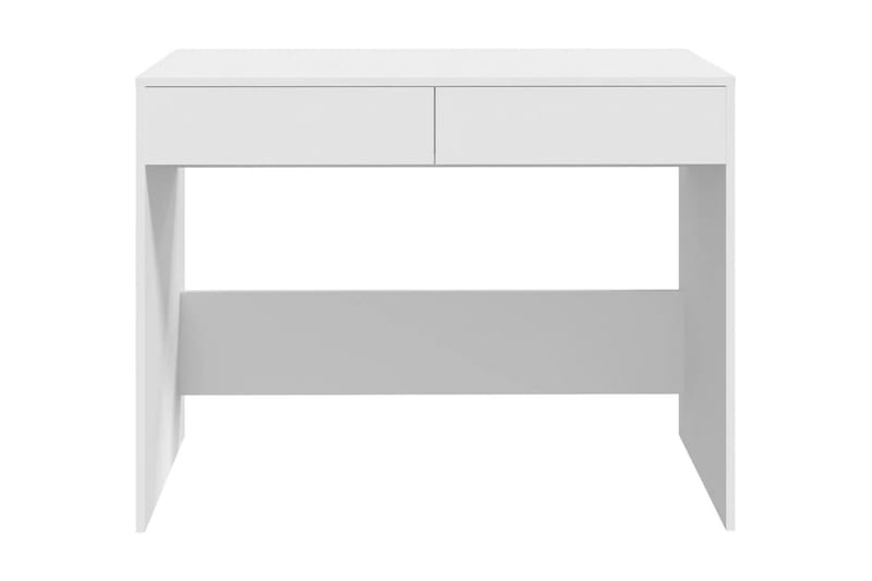 Skrivbord vit 101x50x76,5 cm spånskiva - Vit - Skrivbord - Bord
