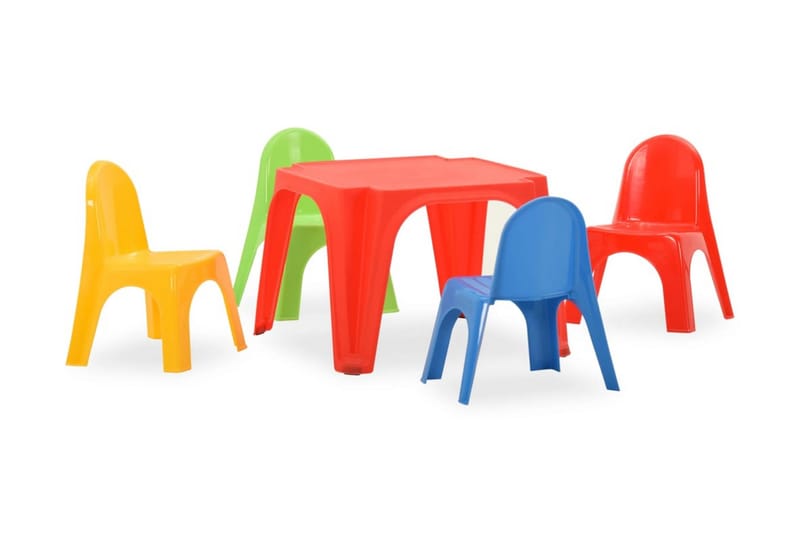 Bord och stolar för barn PP - Flerfärgad - Barnbord - Barnrum