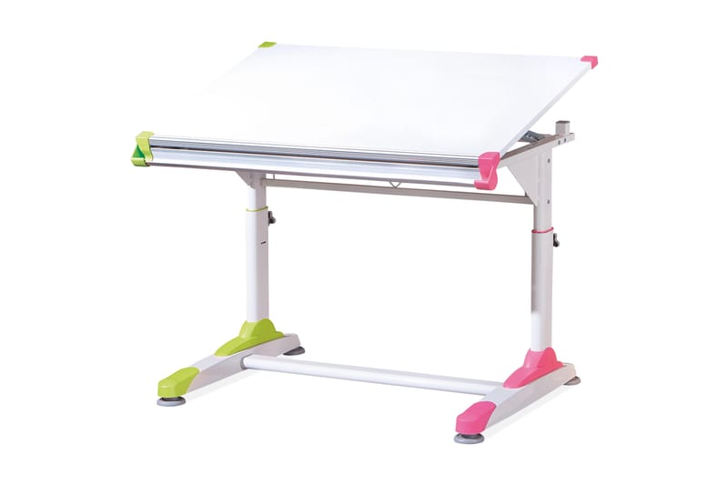 PLAY Skrivbord Barn Vit/Grön/Rosa - Vit - Ritbord barn & rittavla barn - Bord - Skrivbord