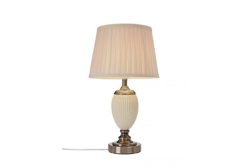 OTTILIA Bordslampa 22-28 Beige/Antikmässing - Cottex - Sovrumslampa - Bordslampor & bordsbelysning