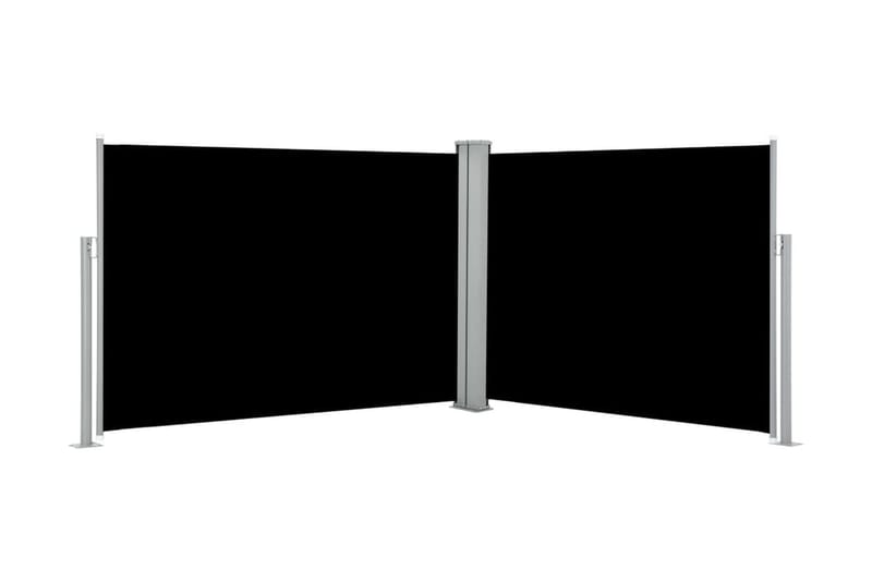 Infällbar sidomarkis svart 100x1000 cm - Svart - Sidomarkis - Skärmskydd & vindskydd - Markiser