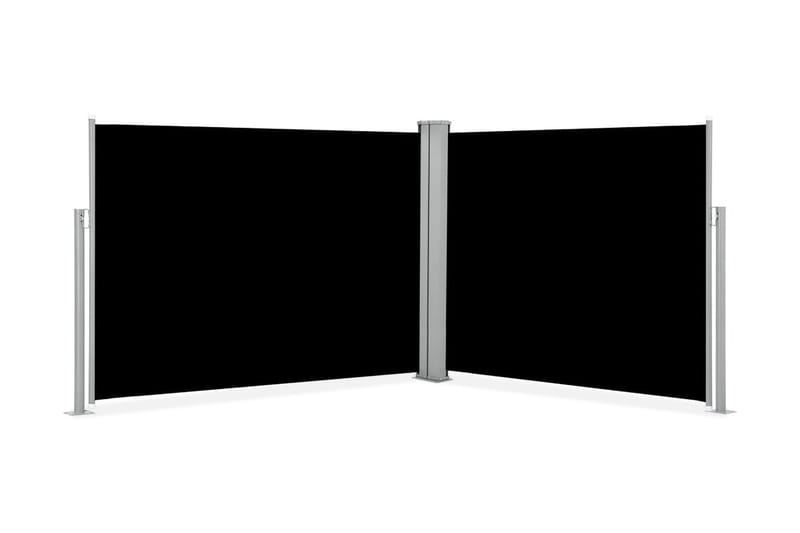 Infällbar sidomarkis svart 140x1000 cm - Svart - Sidomarkis - Skärmskydd & vindskydd - Markiser
