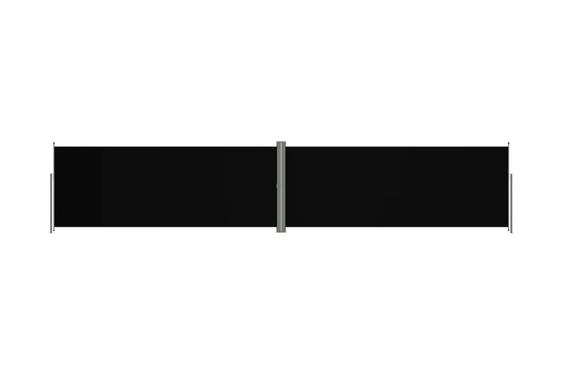 Infällbar sidomarkis svart 200x1000 cm - Svart - Sidomarkis - Skärmskydd & vindskydd - Markiser