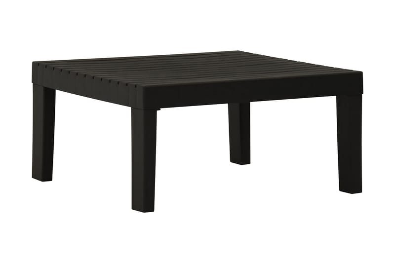 Loungebord för trädgården plast grå - Grå - Soffbord utomhus & loungebord - Sidobord utomhus - Loungemöbler