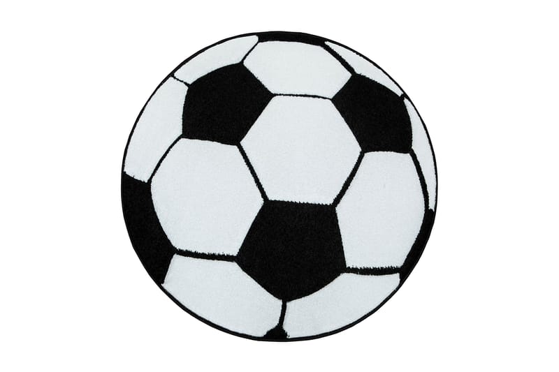 Atlas Barnmatta 120 cm Rund Fotboll - Svart/Vit - Barn & bebis - Barnrumsinredning & leksaker