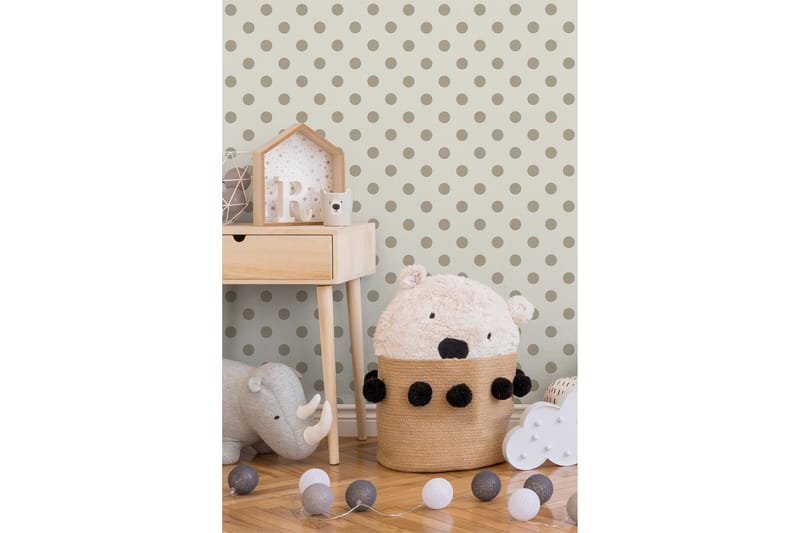 Prickig Tapet Boys & Girls Ovävd Beige Rosa - AS Creation - Tapet barnrum - Barntapet