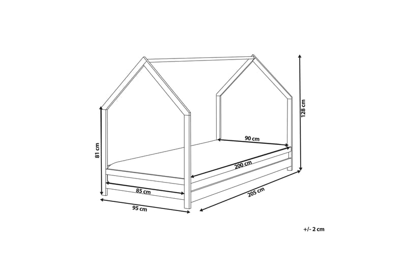 Farrah Juniorsäng 90x200 cm - Grå - Barn & bebis - Barnmöbler - Barnsäng & juniorsäng