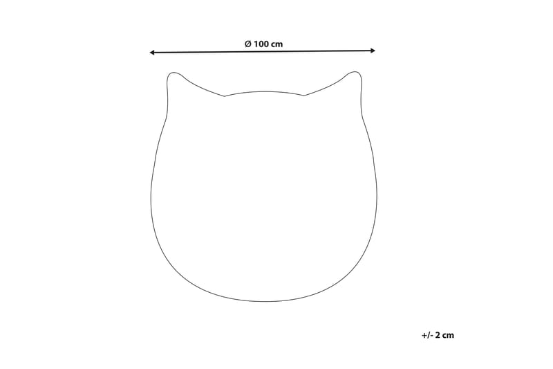 Kitty Barnmatta Rund 100 cm Grå - Barnrumsinredning & leksaker - Barnmattor