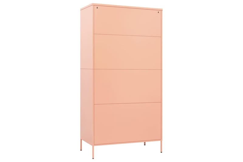 Garderob 90x50x180 cm rosa stål - Rosa - Barn & bebis - Förvaring barnrum - Barngarderob