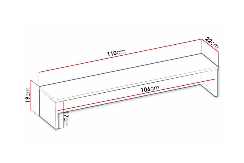 Rathmore Barnhylla 110 cm Mörkgrå - Barn & bebis - Förvaring barnrum - Hylla barnrum - Bokhylla barn