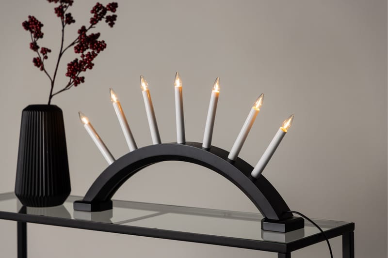 Kebnekaise Ljusstake - Svart - Belysning - Julbelysning - Adventsstjärna