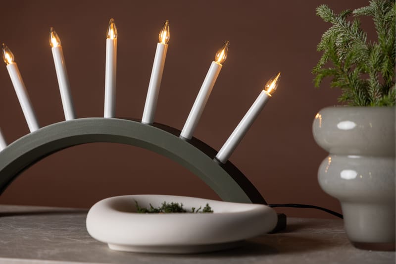 Kebnekaise Ljusstake - Grön - Belysning - Julbelysning - Adventsstjärna