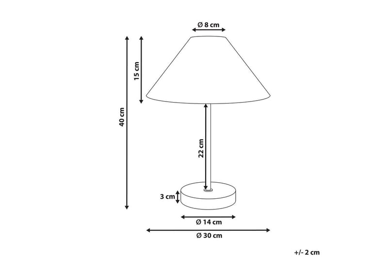 Boieba Bordslampa 40 cm E27 - Flerfärgad - Belysning - Inomhusbelysning & lampor - Sänglampa - Sängbordslampa