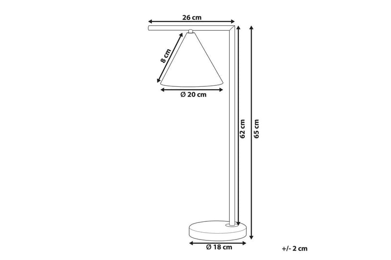 Boreas Bordslampa 65 cm E27 - Koppar - Belysning - Inomhusbelysning & lampor - Sänglampa - Sängbordslampa