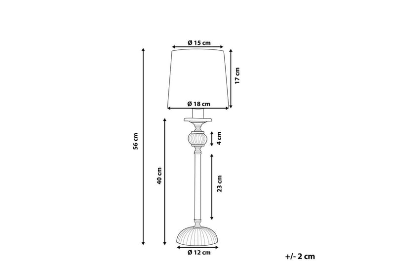 Ardeena Bordslampa 56 cm E14 - Silver/Svart - Belysning - Inomhusbelysning & lampor - Fönsterlampor & fönsterbelysning - Fönsterlampa på fot