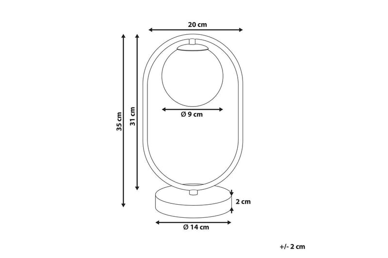 Aspronisi Bordslampa 35 cm G9 - Guld - Belysning - Inomhusbelysning & lampor - Fönsterlampor & fönsterbelysning - Fönsterlampa på fot