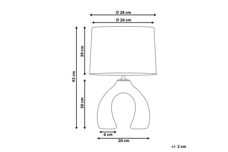 Avsaki Bordslampa 43 cm E27 - Ljusgrön/Vit - Belysning - Inomhusbelysning & lampor - Fönsterlampor & fönsterbelysning - Fönsterlampa på fot