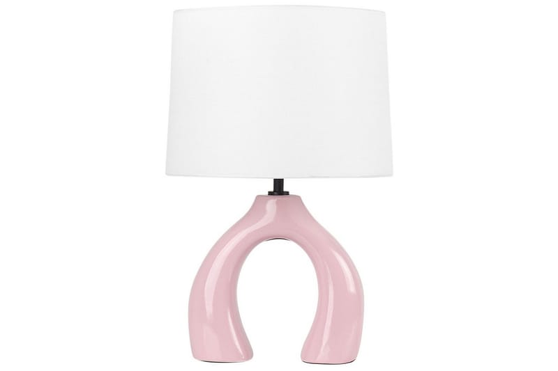 Avsaki Bordslampa 43 cm E27 - Rosa/Vit - Belysning - Inomhusbelysning & lampor - Fönsterlampor & fönsterbelysning - Fönsterlampa på fot