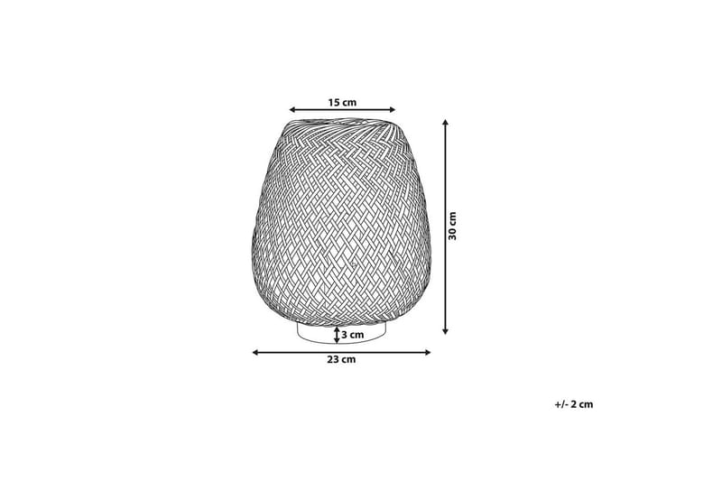 Bomu Bordslampa 30 cm E27 - Ljus trä/Vit - Belysning - Inomhusbelysning & lampor - Fönsterlampor & fönsterbelysning - Fönsterlampa på fot