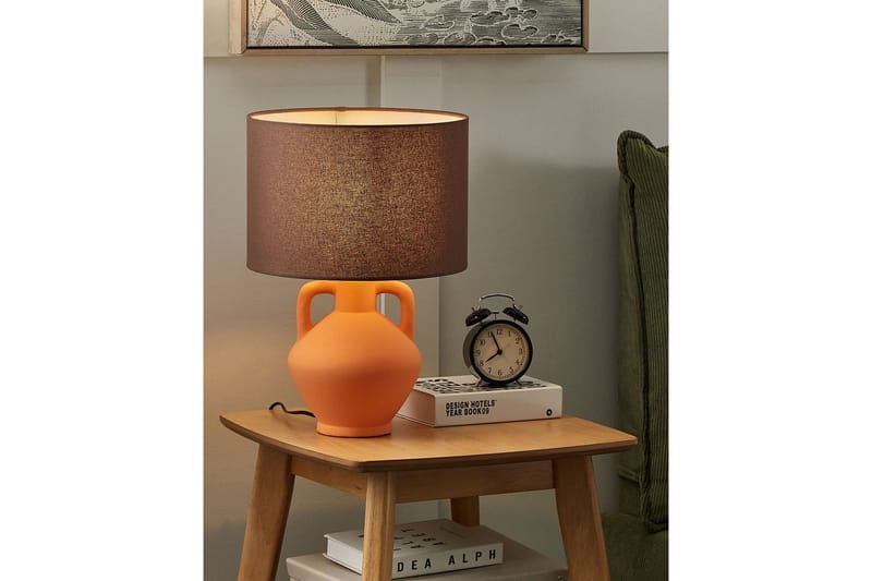 Bralad Bordslampa 46 cm E27 - Orange/Brun - Belysning - Inomhusbelysning & lampor - Fönsterlampor & fönsterbelysning - Fönsterlampa på fot