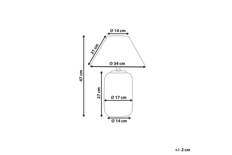 Budelli Bordslampa 47 cm E27 - Mörkgrön/Vit - Belysning - Inomhusbelysning & lampor - Fönsterlampor & fönsterbelysning - Fönsterlampa på fot