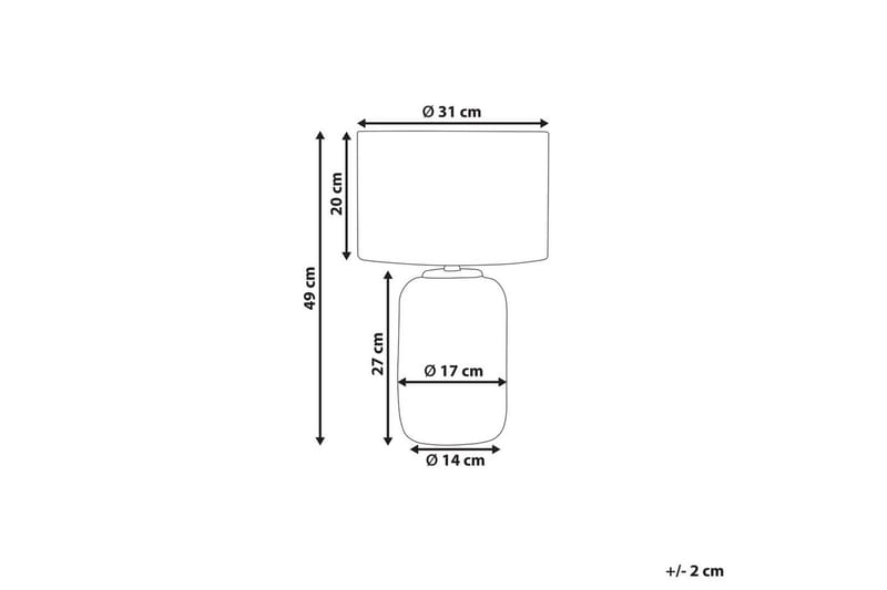 Budelli Bordslampa 49 cm E27 - Mörkblå - Belysning - Inomhusbelysning & lampor - Fönsterlampor & fönsterbelysning - Fönsterlampa på fot