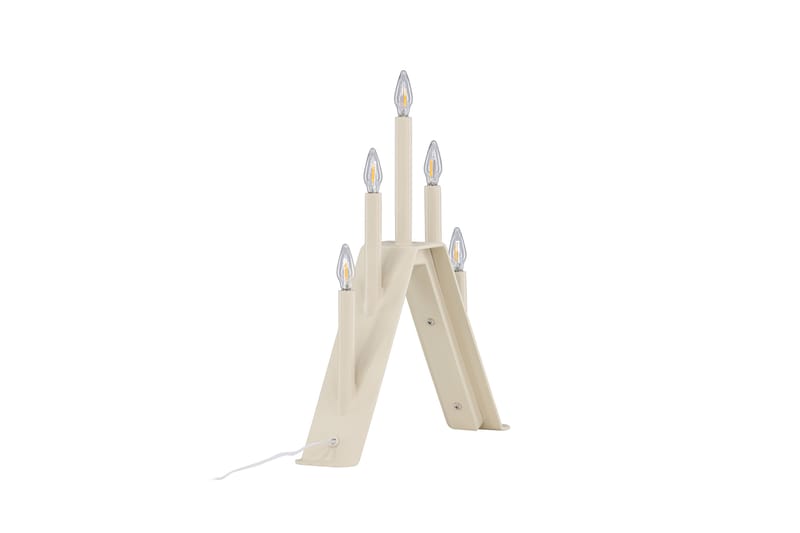 CORRY Adventsljusstake 36 cm Beige - Belysning - Inomhusbelysning & lampor - Fönsterlampor & fönsterbelysning - Fönsterlampa på fot