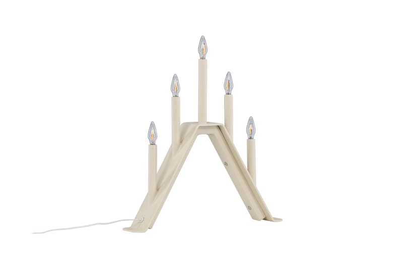 CORRY Adventsljusstake 36 cm Beige - Belysning - Inomhusbelysning & lampor - Fönsterlampor & fönsterbelysning - Fönsterlampa på fot