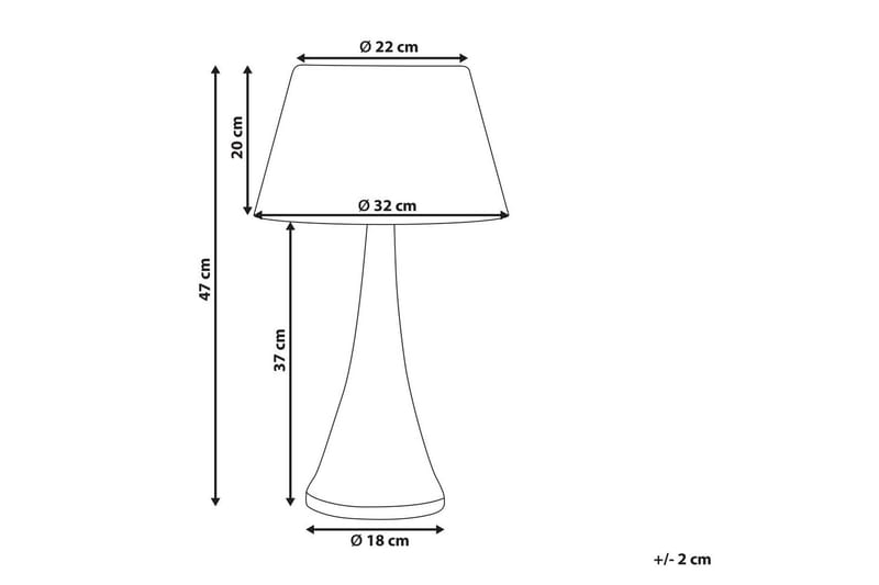 Dalino Bordslampa 47 cm E27 - Svart - Belysning - Inomhusbelysning & lampor - Fönsterlampor & fönsterbelysning - Fönsterlampa på fot