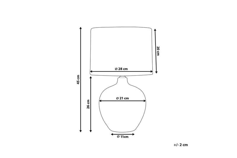 Dellgavo Bordslampa 45 cm E27 - Flerfärgad - Belysning - Inomhusbelysning & lampor - Fönsterlampor & fönsterbelysning - Fönsterlampa på fot