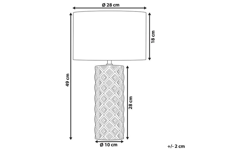 Dragonera Bordslampa 49 cm E27 - Gul/Beige - Belysning - Inomhusbelysning & lampor - Fönsterlampor & fönsterbelysning - Fönsterlampa på fot