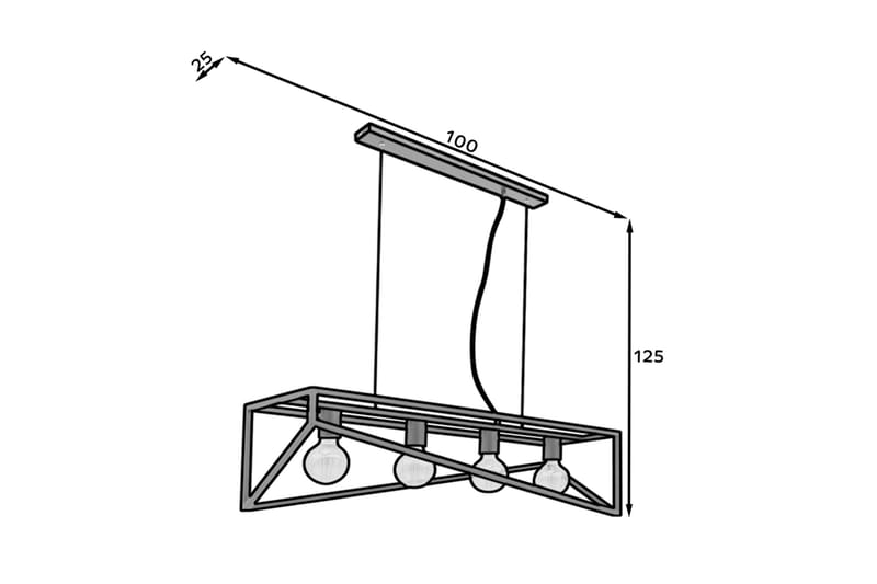 Eluvies Pendellampa Rund Svart - Kökslampa & pendellampa - Sovrumslampa - Fönsterlampa hängande