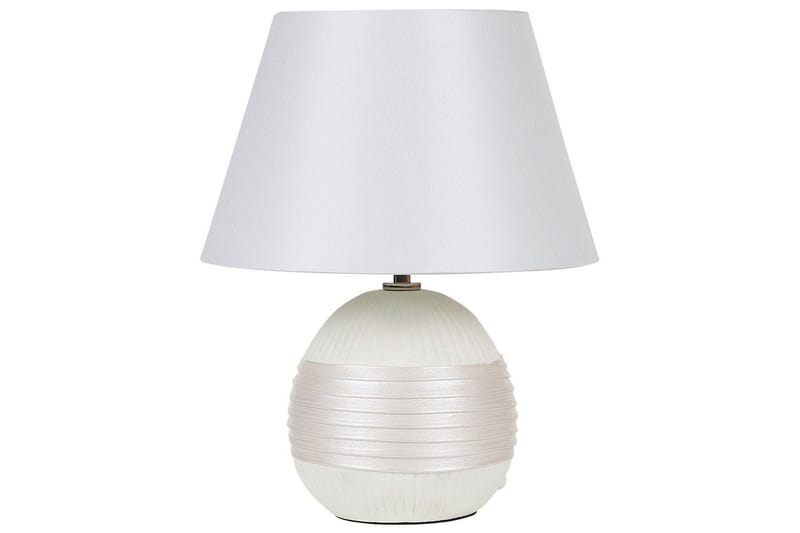 Evarado Bordslampa 37 cm E27 - Beige/Gräddvit - Belysning - Inomhusbelysning & lampor - Fönsterlampor & fönsterbelysning - Fönsterlampa på fot