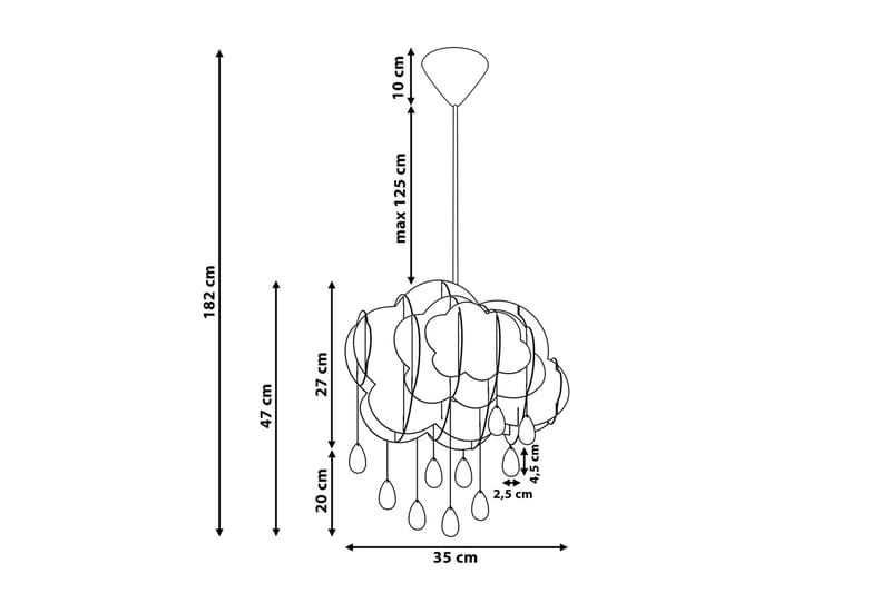 AILENNE Taklampa 35 cm - Belysning - Inomhusbelysning & lampor - Fönsterlampor & fönsterbelysning - Fönsterlampa hängande