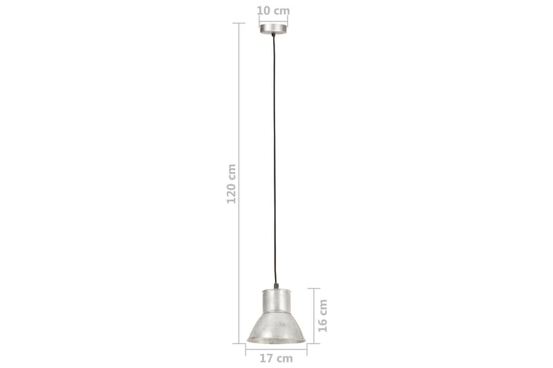 Hänglampa 25 W silver rund 17 cm E27 - Silver - Belysning - Inomhusbelysning & lampor - Fönsterlampor & fönsterbelysning - Fönsterlampa hängande