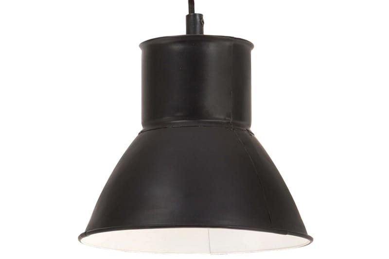 Hänglampa industriell 25 W svart rund 17 cm E27 - Svart - Belysning - Inomhusbelysning & lampor - Fönsterlampor & fönsterbelysning - Fönsterlampa hängande