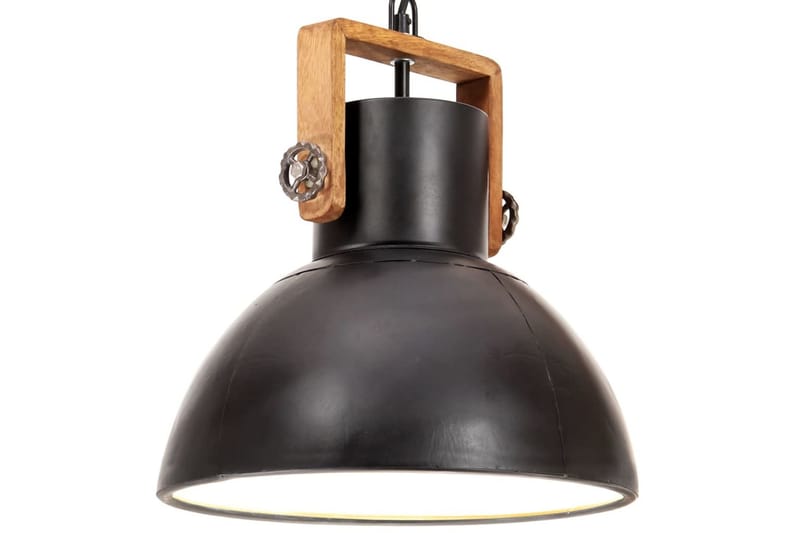 Hänglampa industriell 25 W svart rund 30 cm E27 - Svart - Belysning - Inomhusbelysning & lampor - Fönsterlampor & fönsterbelysning - Fönsterlampa hängande