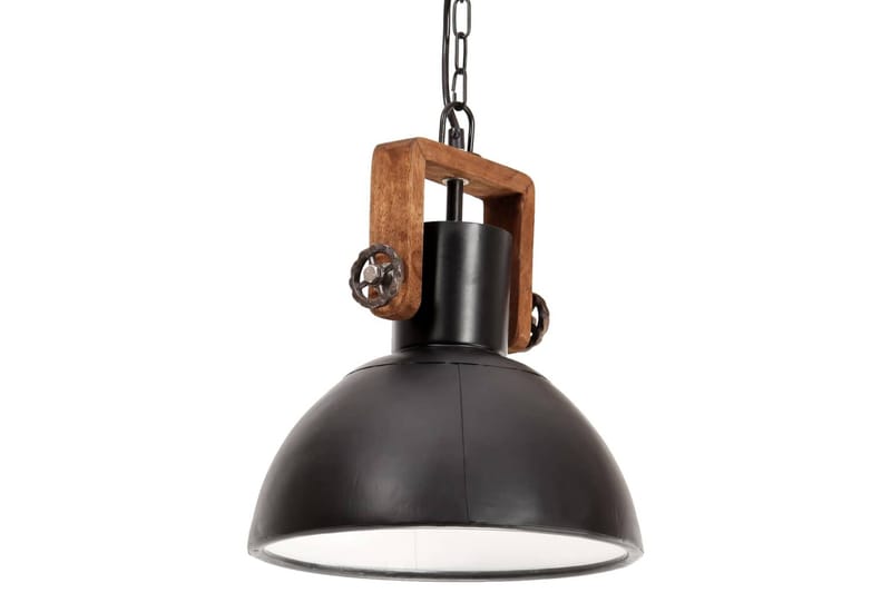 Hänglampa industriell 25 W svart rund 30 cm E27 - Svart - Belysning - Inomhusbelysning & lampor - Fönsterlampor & fönsterbelysning - Fönsterlampa hängande