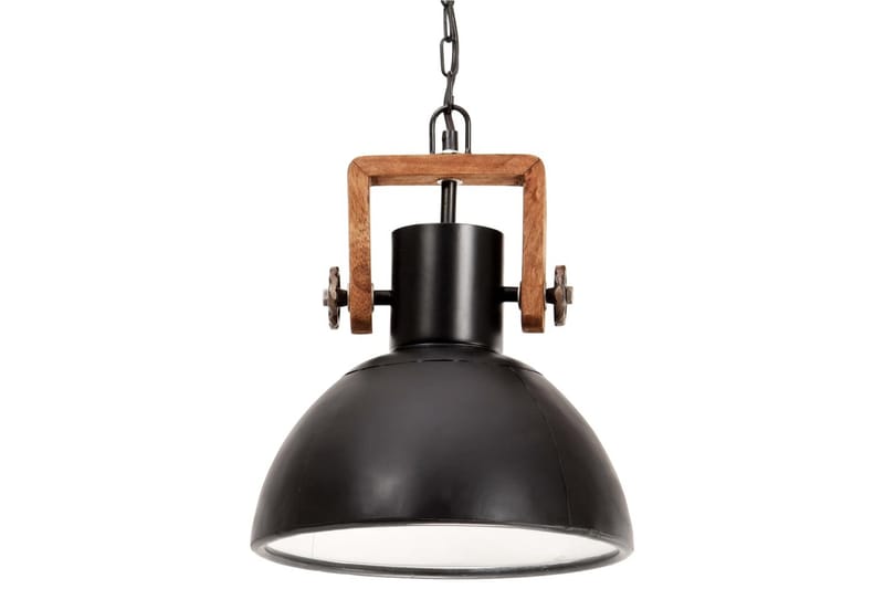 Hänglampa industriell 25 W svart rund 30 cm E27 - Svart - Belysning - Inomhusbelysning & lampor - Fönsterlampor & fönsterbelysning - Fönsterlampa hängande