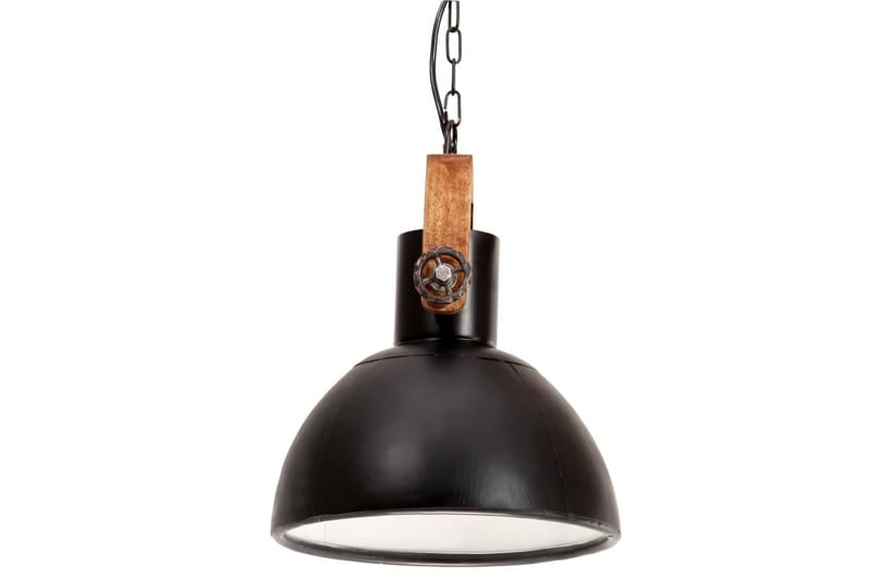 Hänglampa industriell 25 W svart rund 30 cm E27 - Svart - Belysning - Inomhusbelysning & lampor - Fönsterlampor & fönsterbelysning - Fönsterlampa hängande