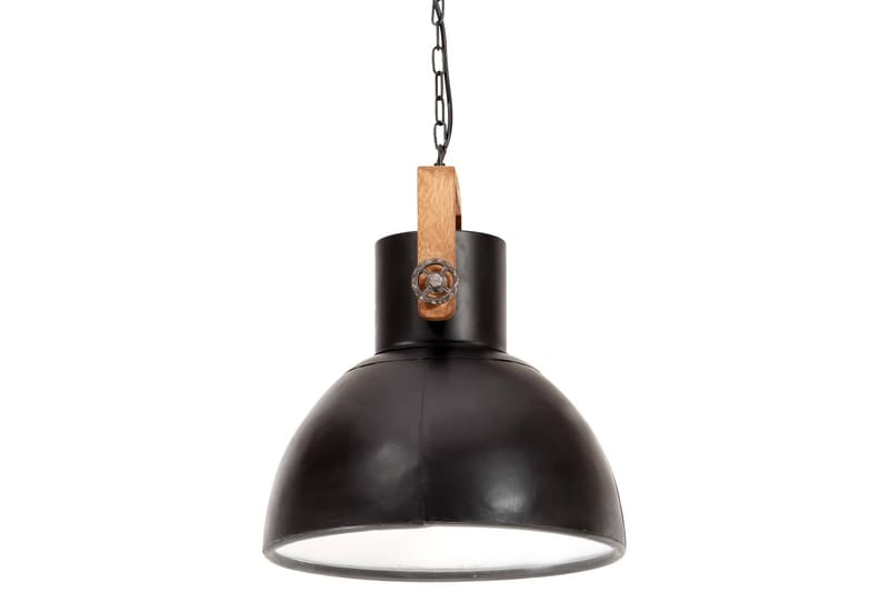 Hänglampa industriell 25 W svart rund 40 cm E27 - Svart - Belysning - Inomhusbelysning & lampor - Fönsterlampor & fönsterbelysning - Fönsterlampa hängande