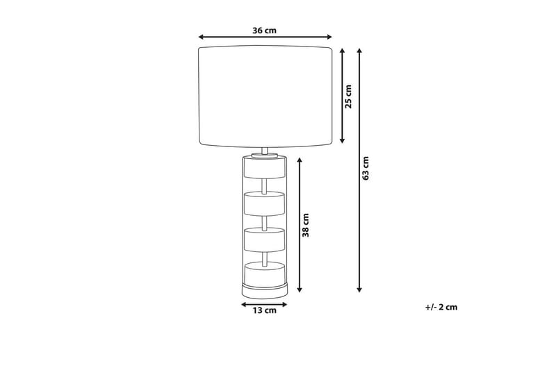 Giannutri Bordslampa 65 cm E27 - Guld/Vit - Belysning - Inomhusbelysning & lampor - Fönsterlampor & fönsterbelysning - Fönsterlampa på fot