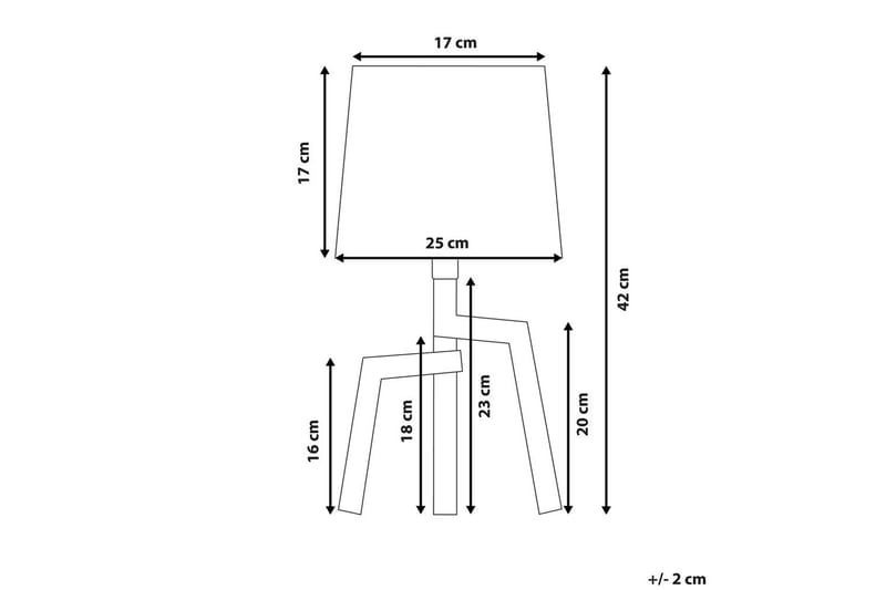 Gorgona Bordslampa 42 cm E14 - Ljus trä/Vit - Belysning - Inomhusbelysning & lampor - Fönsterlampor & fönsterbelysning - Fönsterlampa på fot