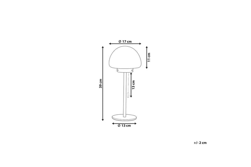 Icaria Bordslampa 39 cm E27 - Silver/Vit - Belysning - Inomhusbelysning & lampor - Fönsterlampor & fönsterbelysning - Fönsterlampa på fot