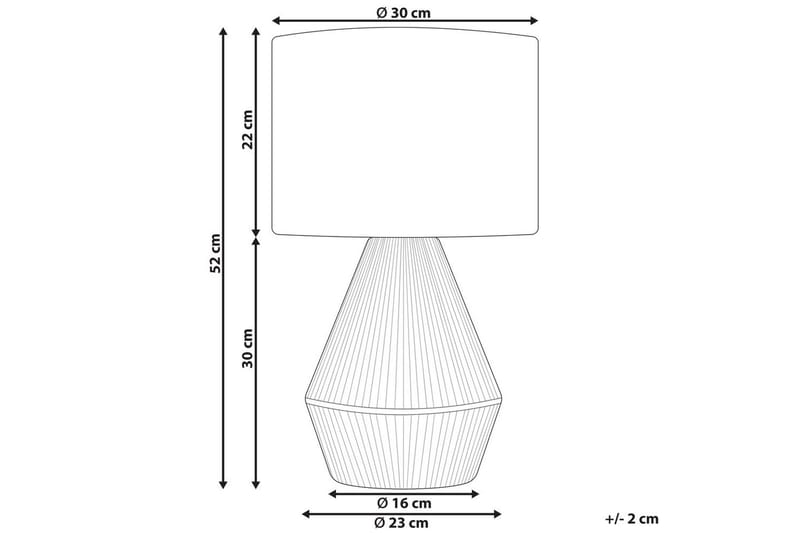 Kafelaina Bordslampa 52 cm E27 - Natur/Vit - Belysning - Inomhusbelysning & lampor - Fönsterlampor & fönsterbelysning - Fönsterlampa på fot