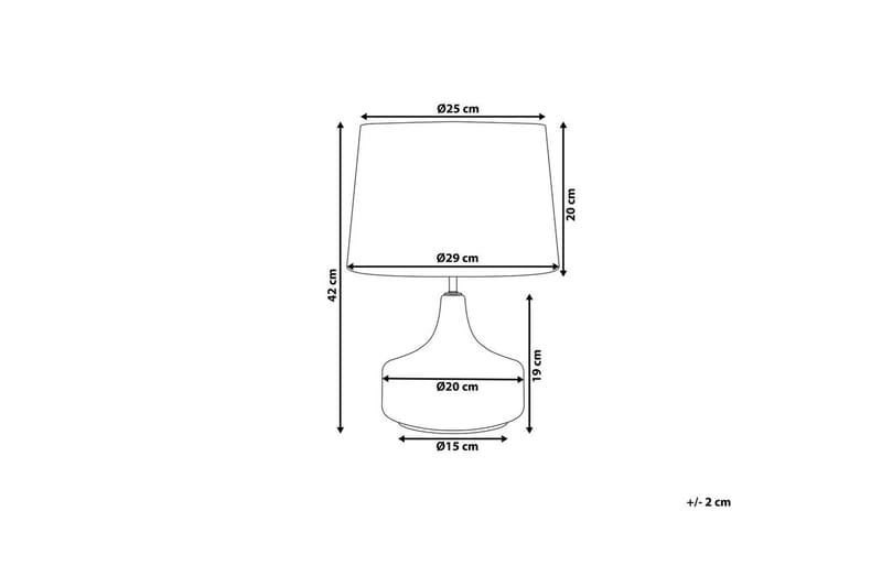 Kosven Bordslampa 42 cm E27 - Akvamarinblå/Vit - Belysning - Inomhusbelysning & lampor - Fönsterlampor & fönsterbelysning - Fönsterlampa på fot