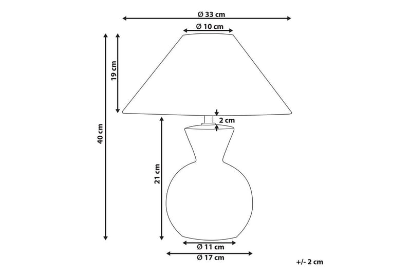 Luminoso Bordslampa 40 cm E27 - Rosa/Vit - Belysning - Inomhusbelysning & lampor - Fönsterlampor & fönsterbelysning - Fönsterlampa på fot