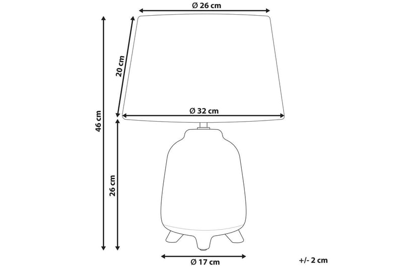 Lummenai Bordslampa 46 cm E27 - Grå/Vit - Belysning - Inomhusbelysning & lampor - Fönsterlampor & fönsterbelysning - Fönsterlampa på fot