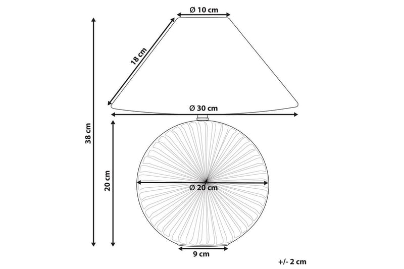 Lunis Bordslampa 38 cm E14 - Transparent/Vit - Belysning - Inomhusbelysning & lampor - Fönsterlampor & fönsterbelysning - Fönsterlampa på fot