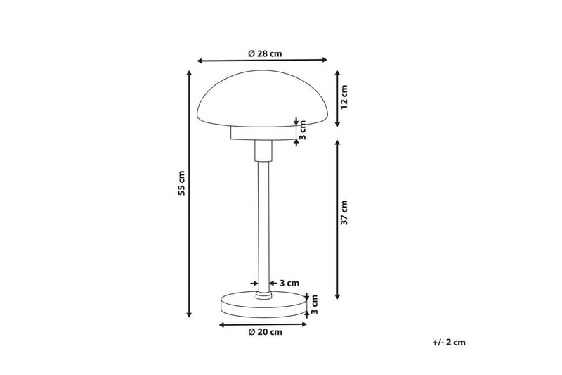 Maltiba Bordslampa 66 cm E27 - Svart/Vit - Belysning - Inomhusbelysning & lampor - Fönsterlampor & fönsterbelysning - Fönsterlampa på fot